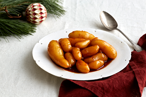 Caramelised potatoes