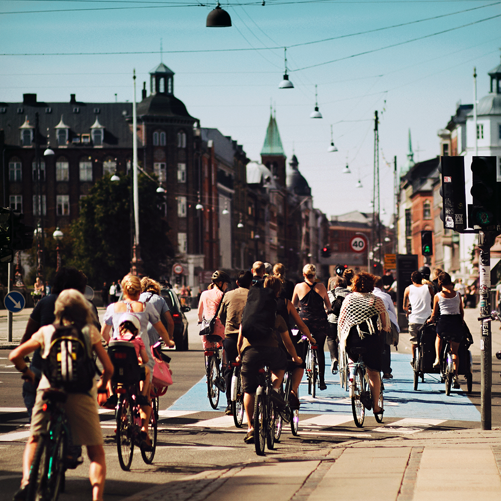 Dronning Louise Bridge in Copenhagen in the afternoon