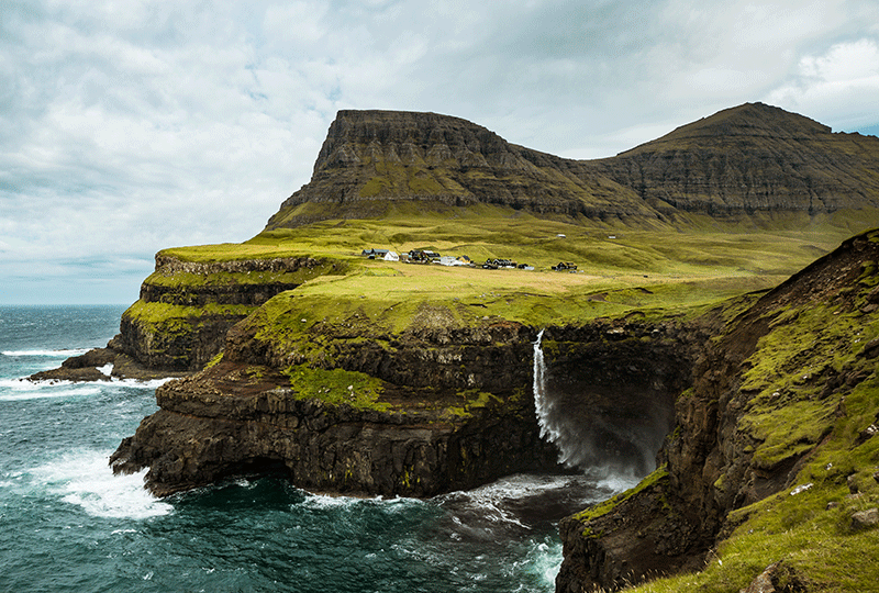 Faroe Islands Gasadalur view