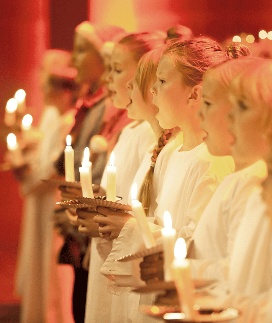 Skt lucia tradition in Denmark 